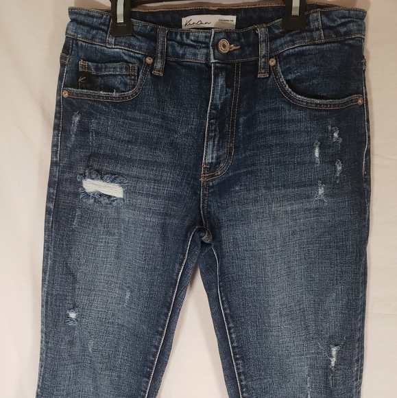 Kancan Distressed Blue Jeans Sz 26 - Picture 3 of 13